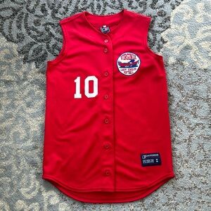 Virginia Lady Eagles Softball Sleeveless Jersey Red Medium